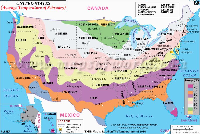 february temperature us map us map of february temperature