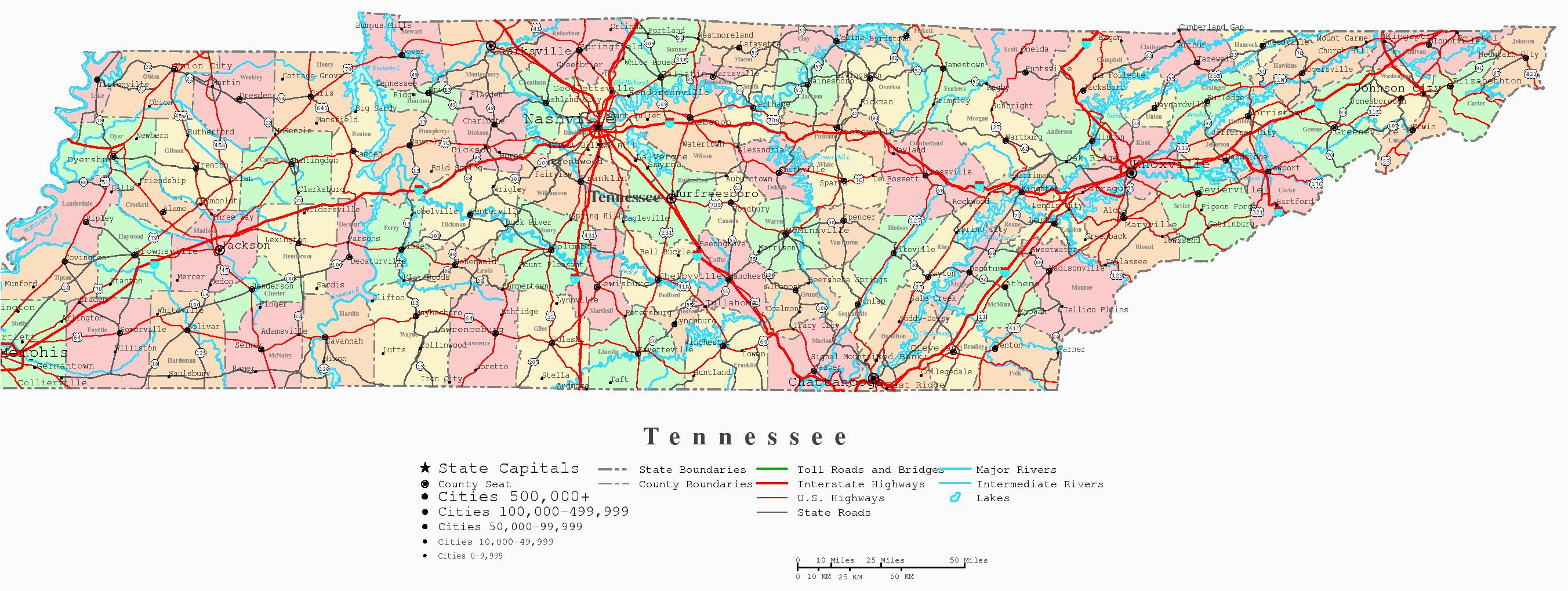 Printable Map Of Tennessee Counties | secretmuseum
