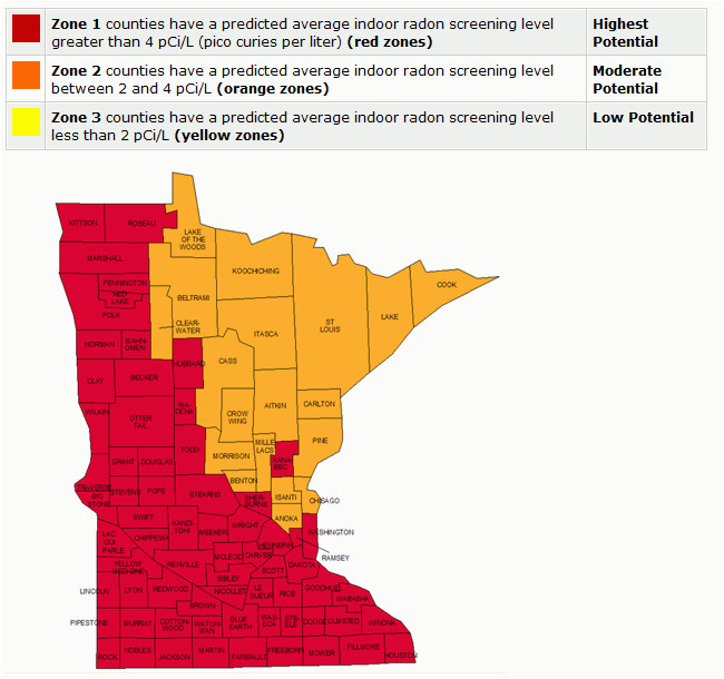 radon gas map elegant radon levels in ia counties maps directions