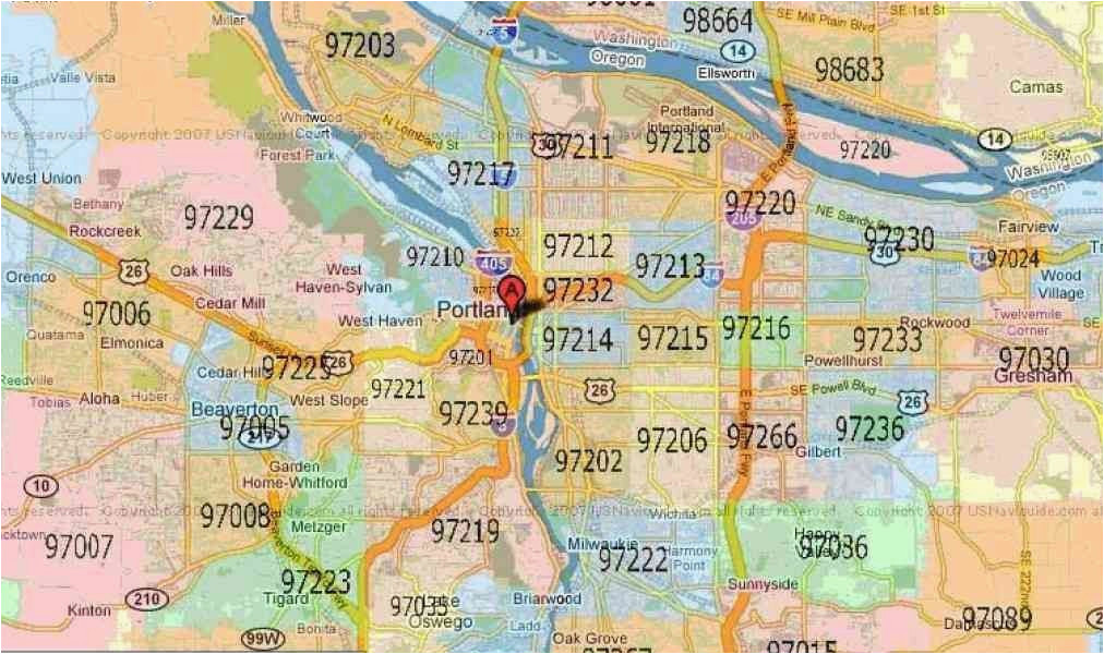 hillsboro oregon zip code map printable zip code map portland oregon