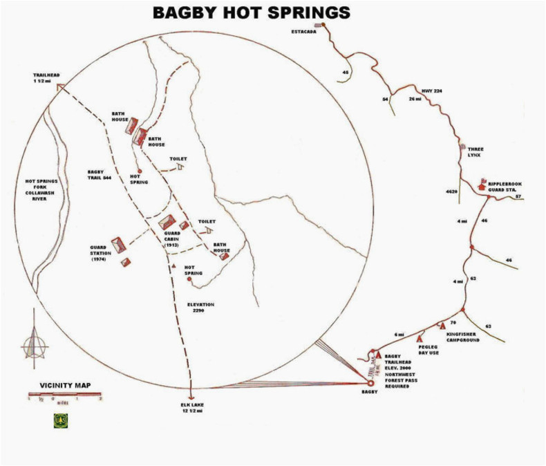 map scappoose oregon map of bagby hotsprings go here hot springs