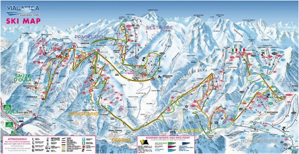 sestriere piste map