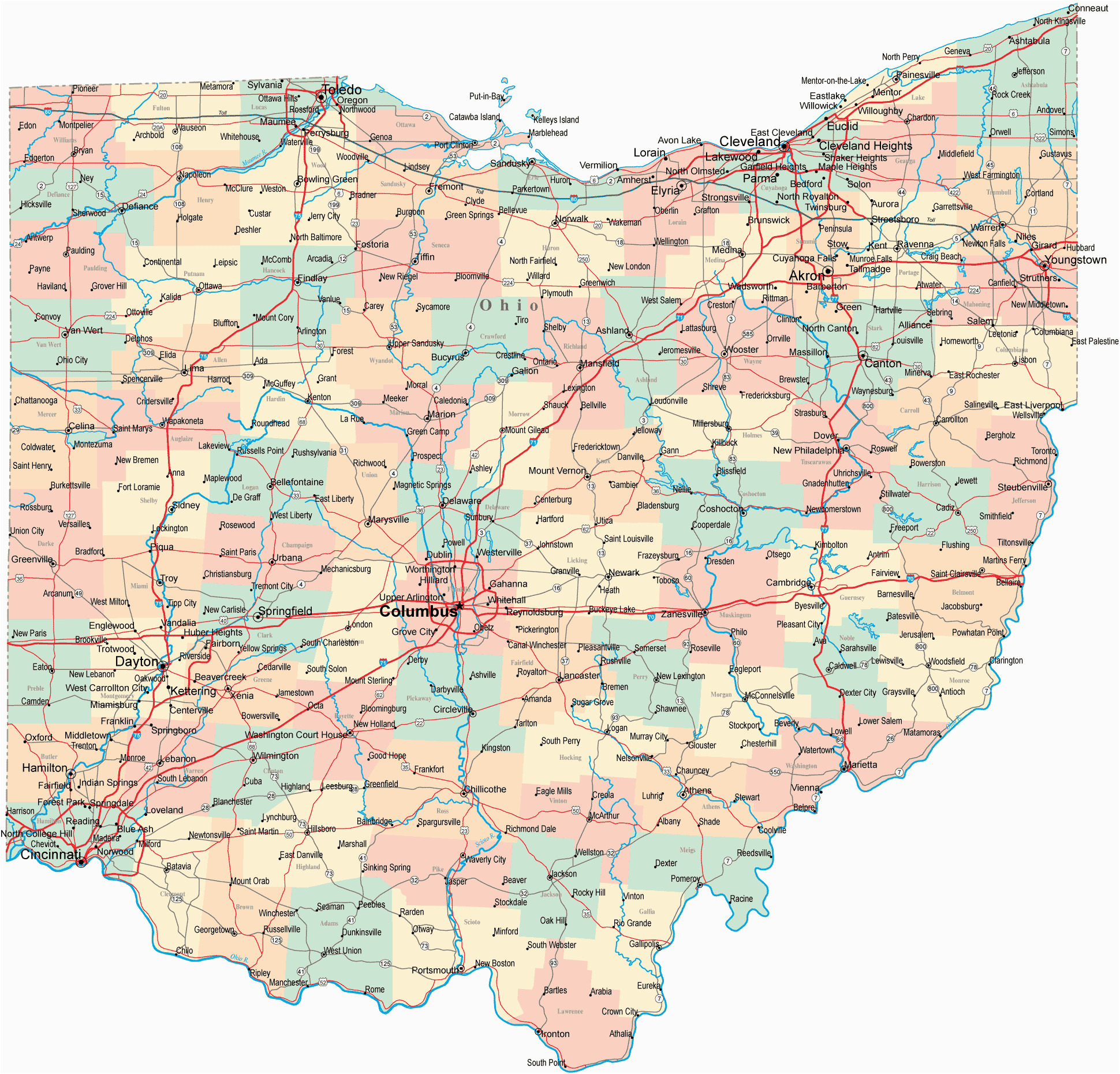 ohio map future craft ideas ohio map printable maps state map