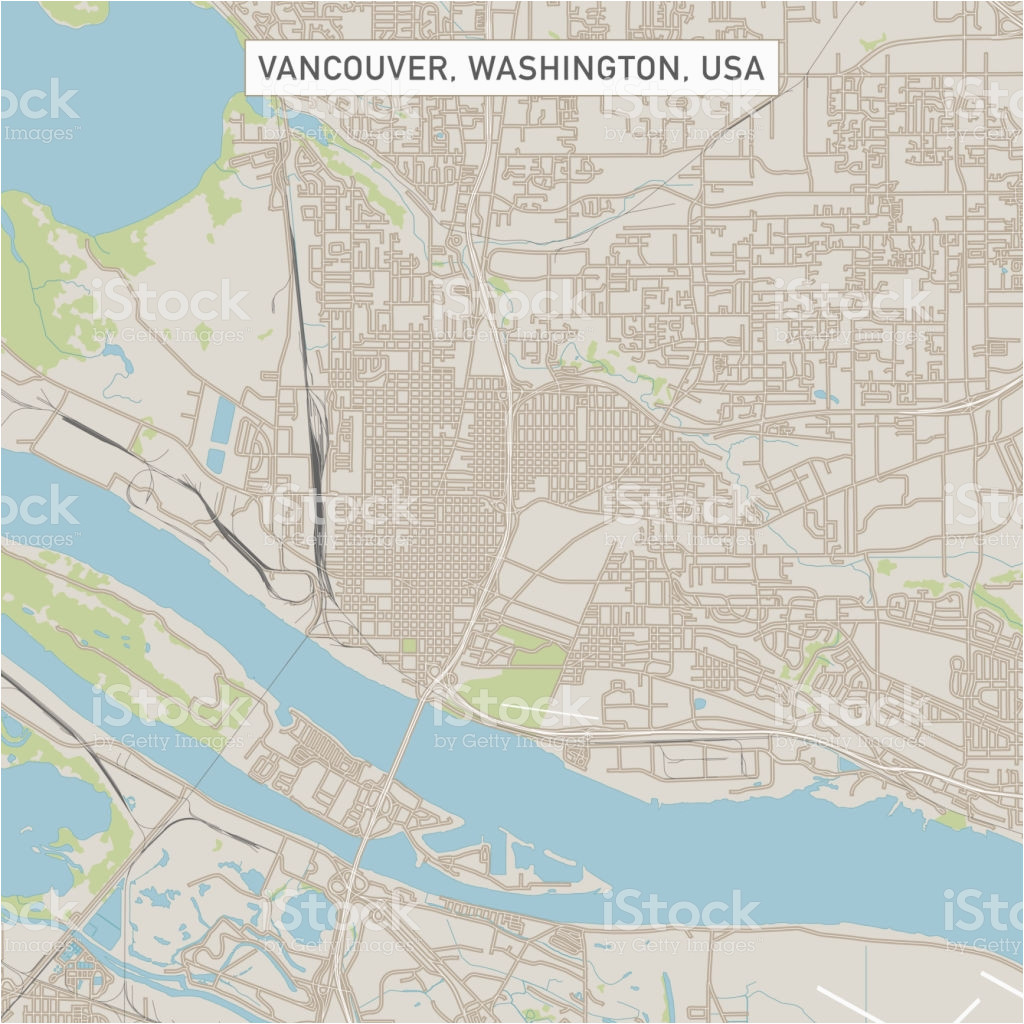 vancouver washington us city street map stock vector art more