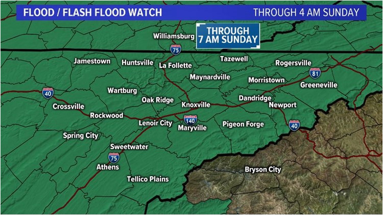 continuous rain causes flooding throughout east tennessee wbir com