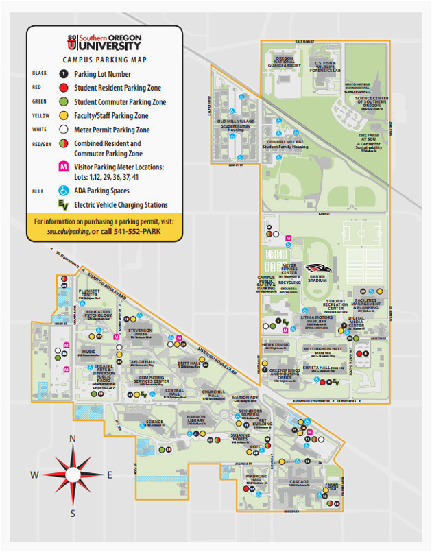 southern oregon university map secretmuseum