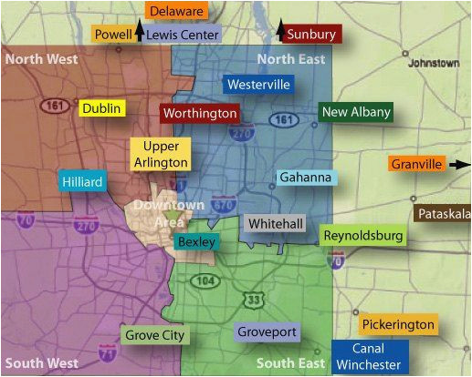 where is columbus ohio on a map columbus neighborhoods columbus oh