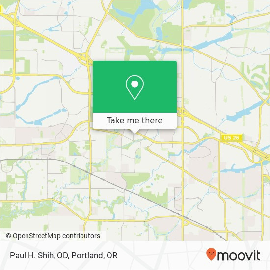 how to get to paul h shih od in beaverton by bus or light rail