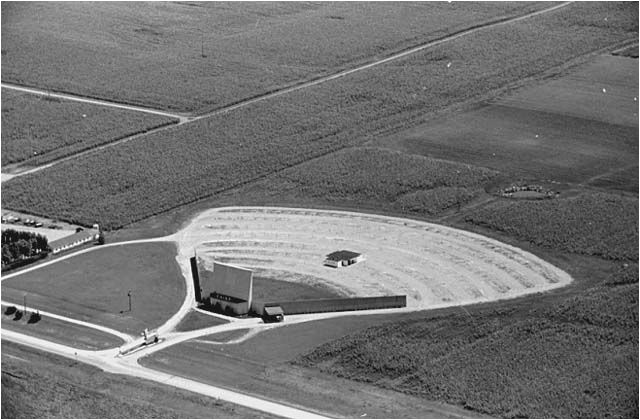 aerial view drive in theater willmar mn 1963 photo by vincent h