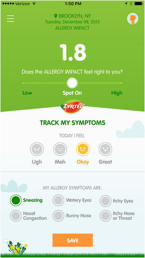 zyrteca allergycasta on the app store