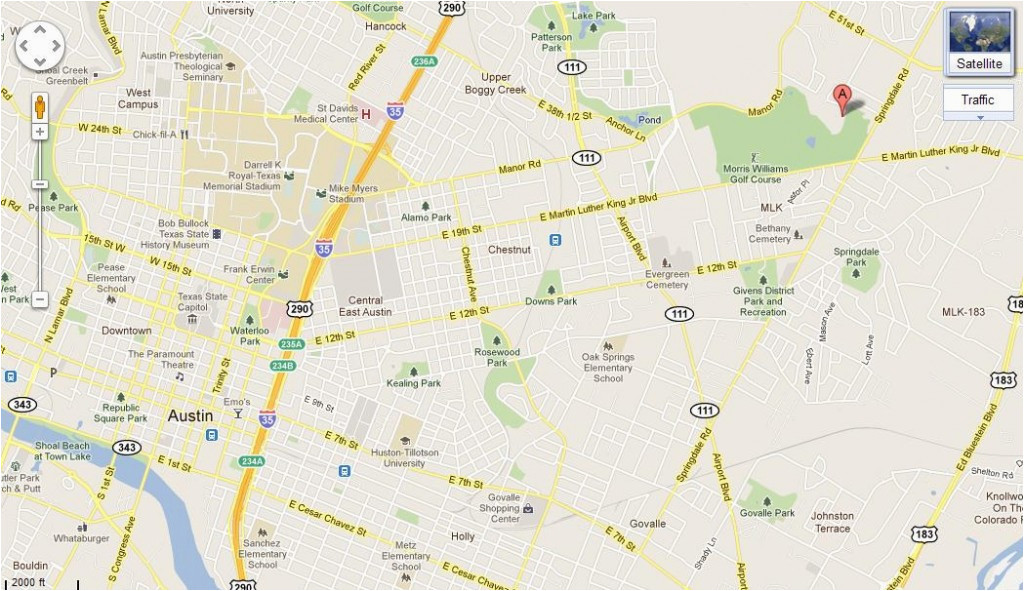 google maps austin