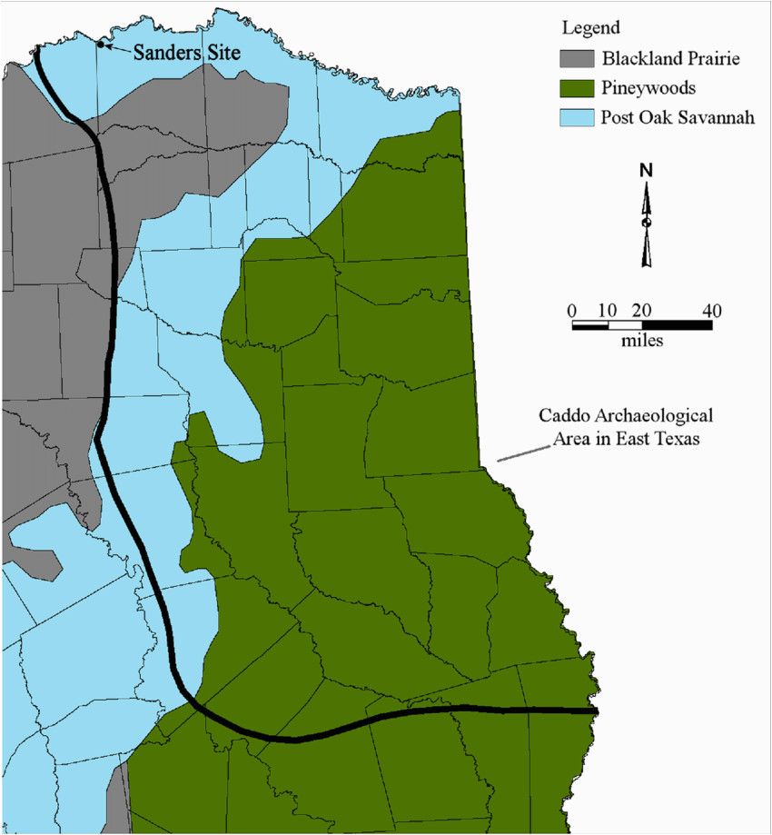 the location of the sanders site in east texas download