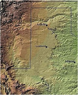 amarillo tx map best of caprock escarpment maps directions