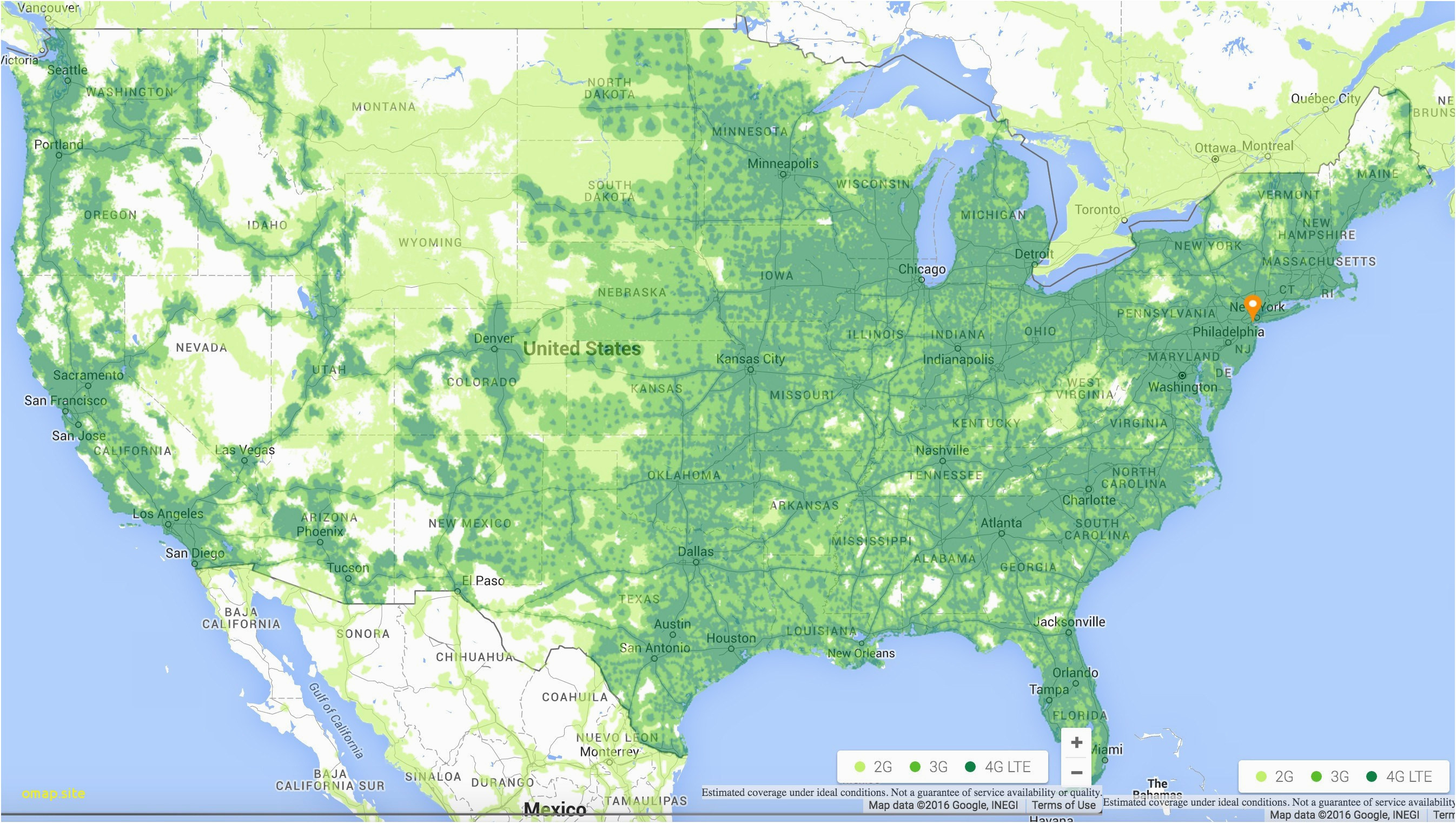 verizon cell phone coverage map fresh us data coverage map new t