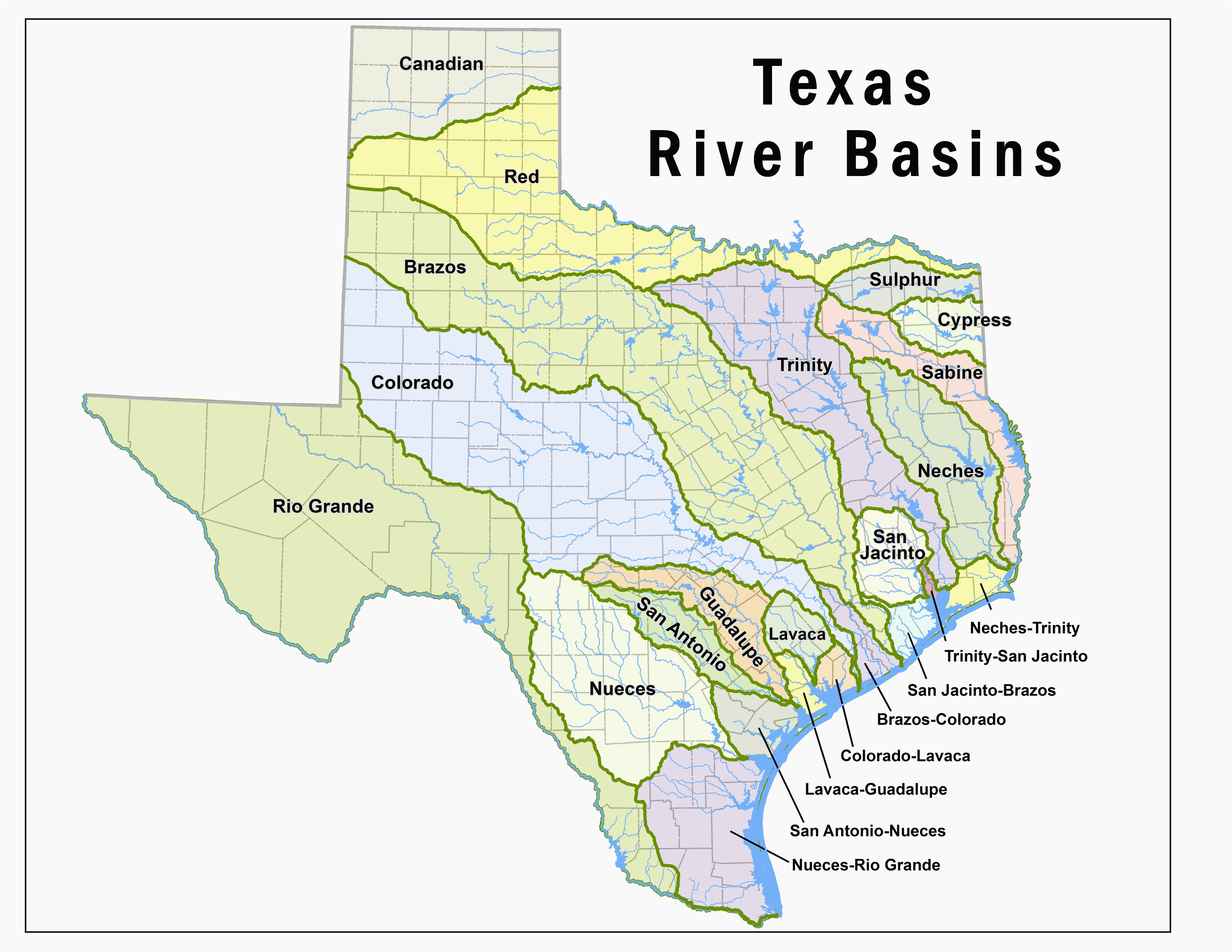 where is the colorado river located on a map texas lakes map fresh