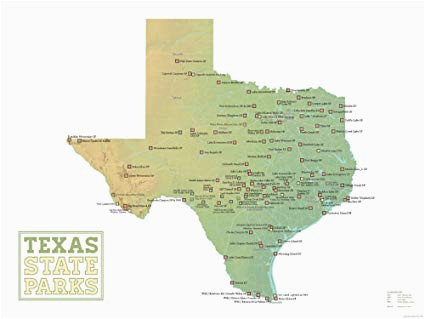 amazon com best maps ever texas state parks map 18x24 poster green