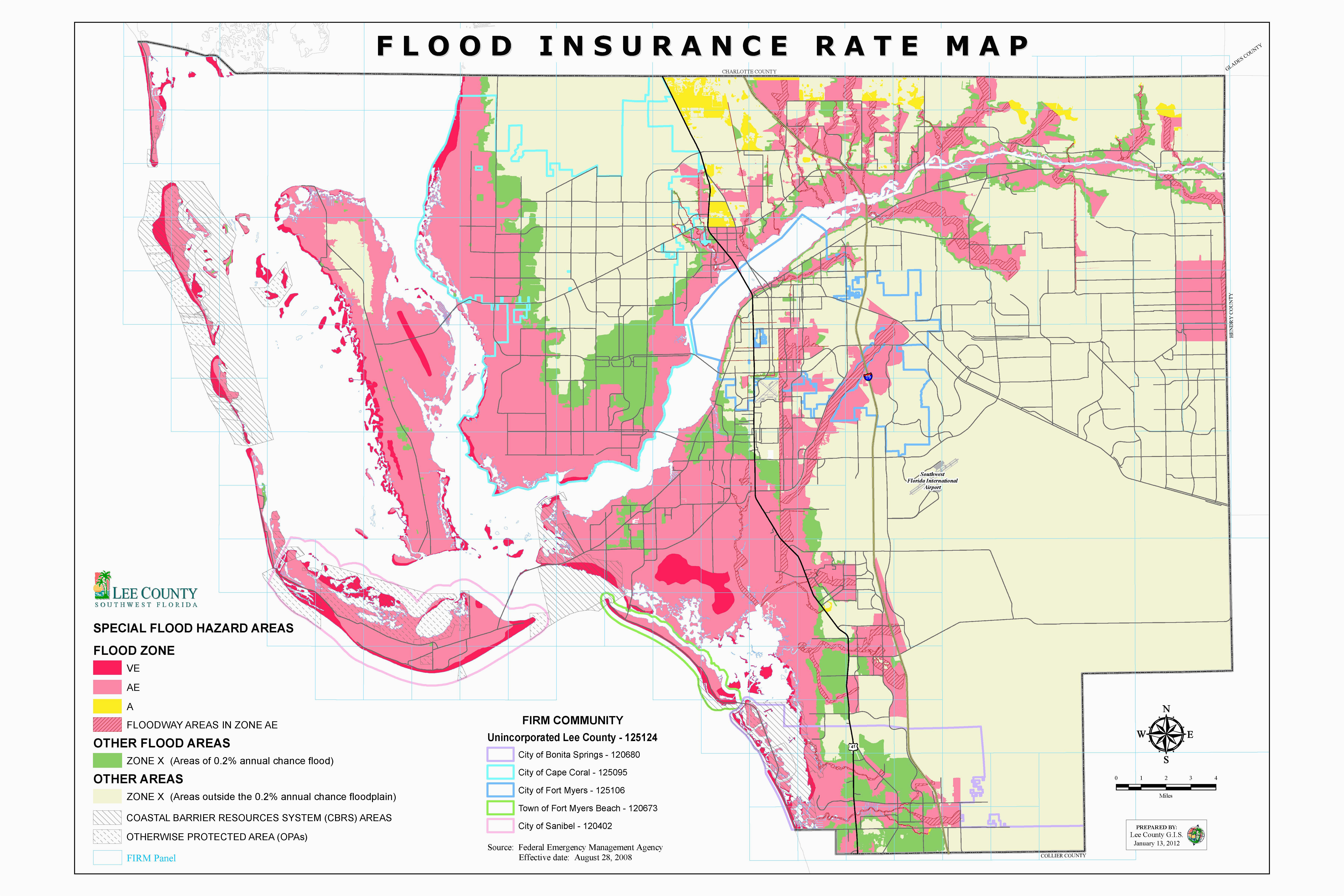 flood insurance rate map cape coral florida printable maps