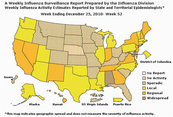 cdc seasonal influenza flu weekly report influenza summary update