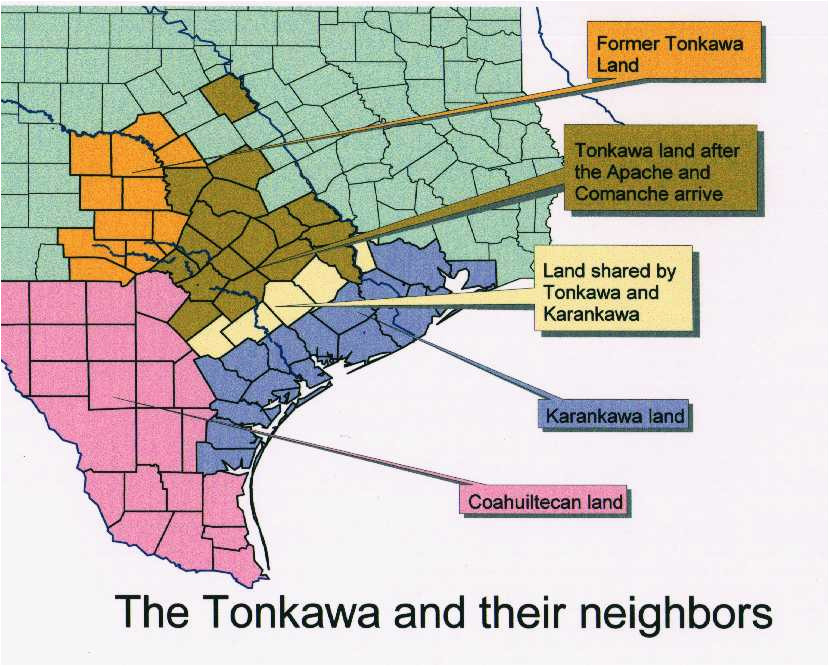 Indian Tribes Of Texas Map secretmuseum