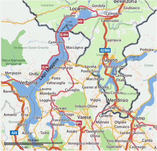 Lago Maggiore Italy Map