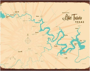 texas lake map etsy