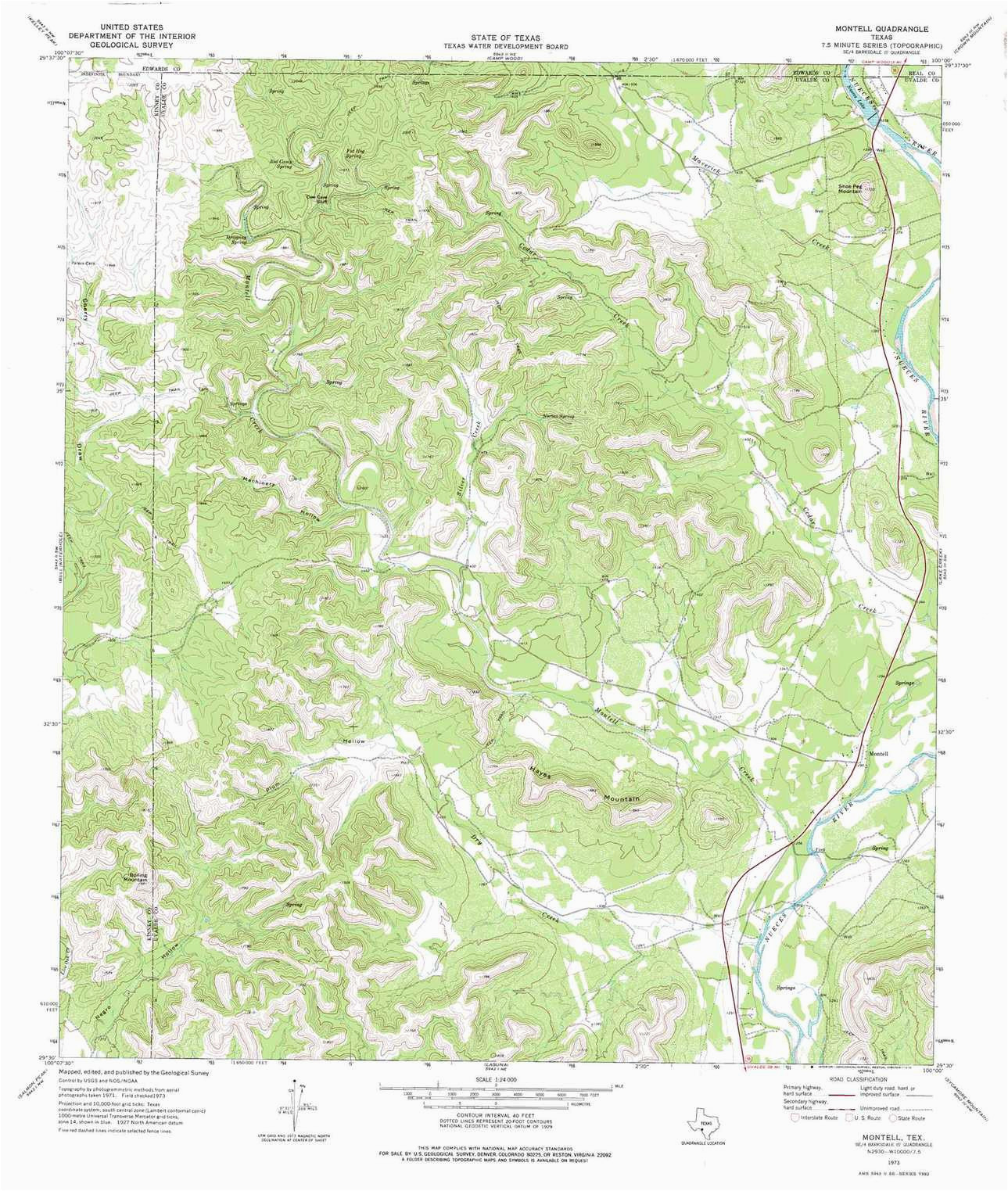 montell topographic map tx usgs topo quad 29100e1