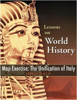 unification of italy world history lesson 90 of 150 map