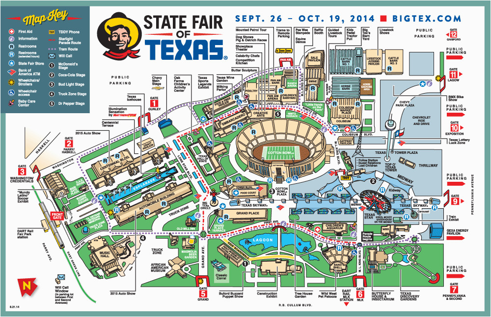 map of texas state fair business ideas 2013