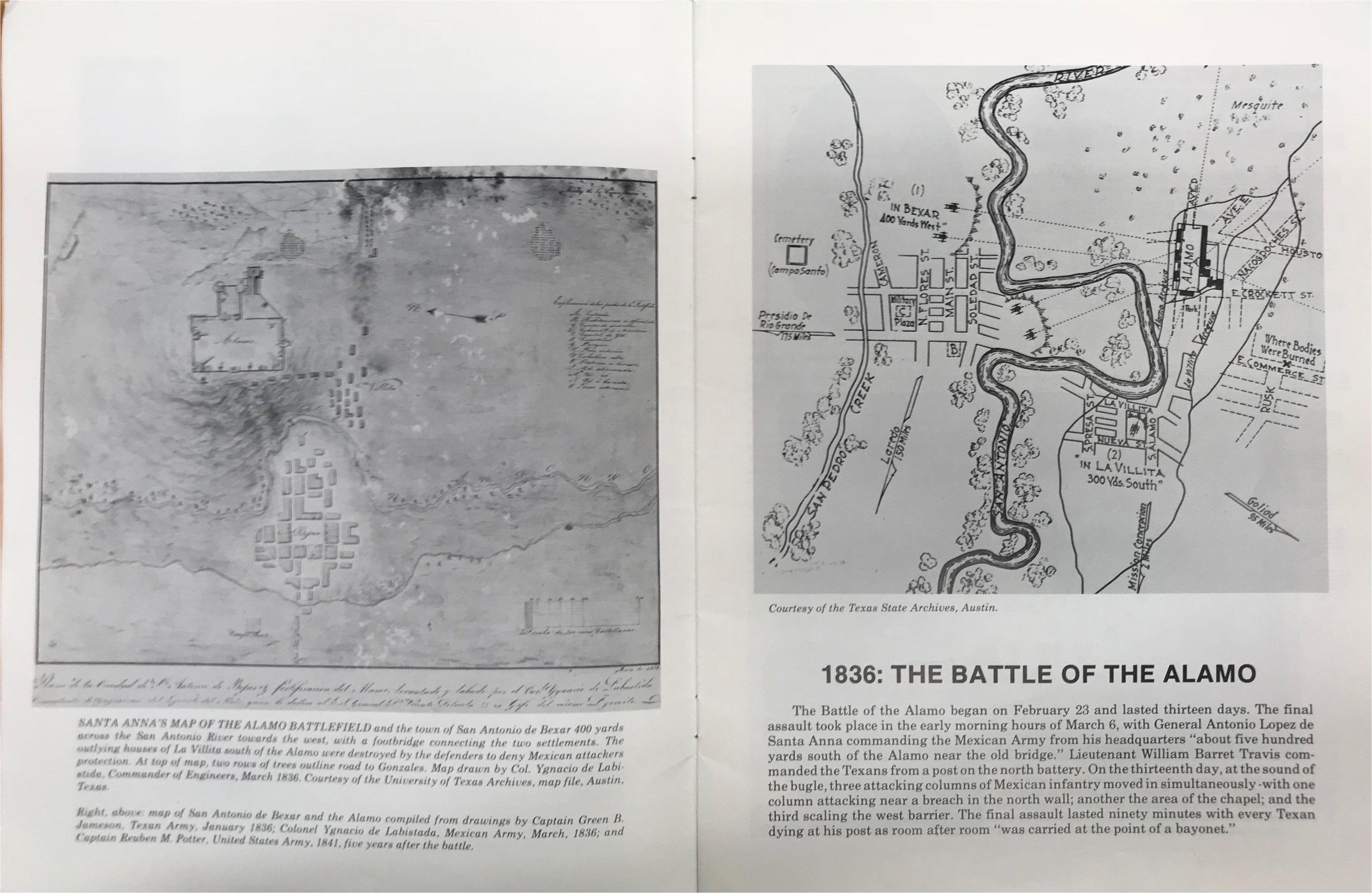 maps of the battle of the alamo hemisfair battle sketches map