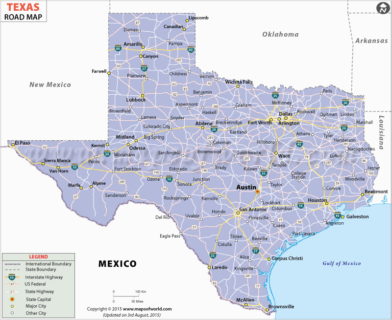 texas road map maps texas road map map us state map