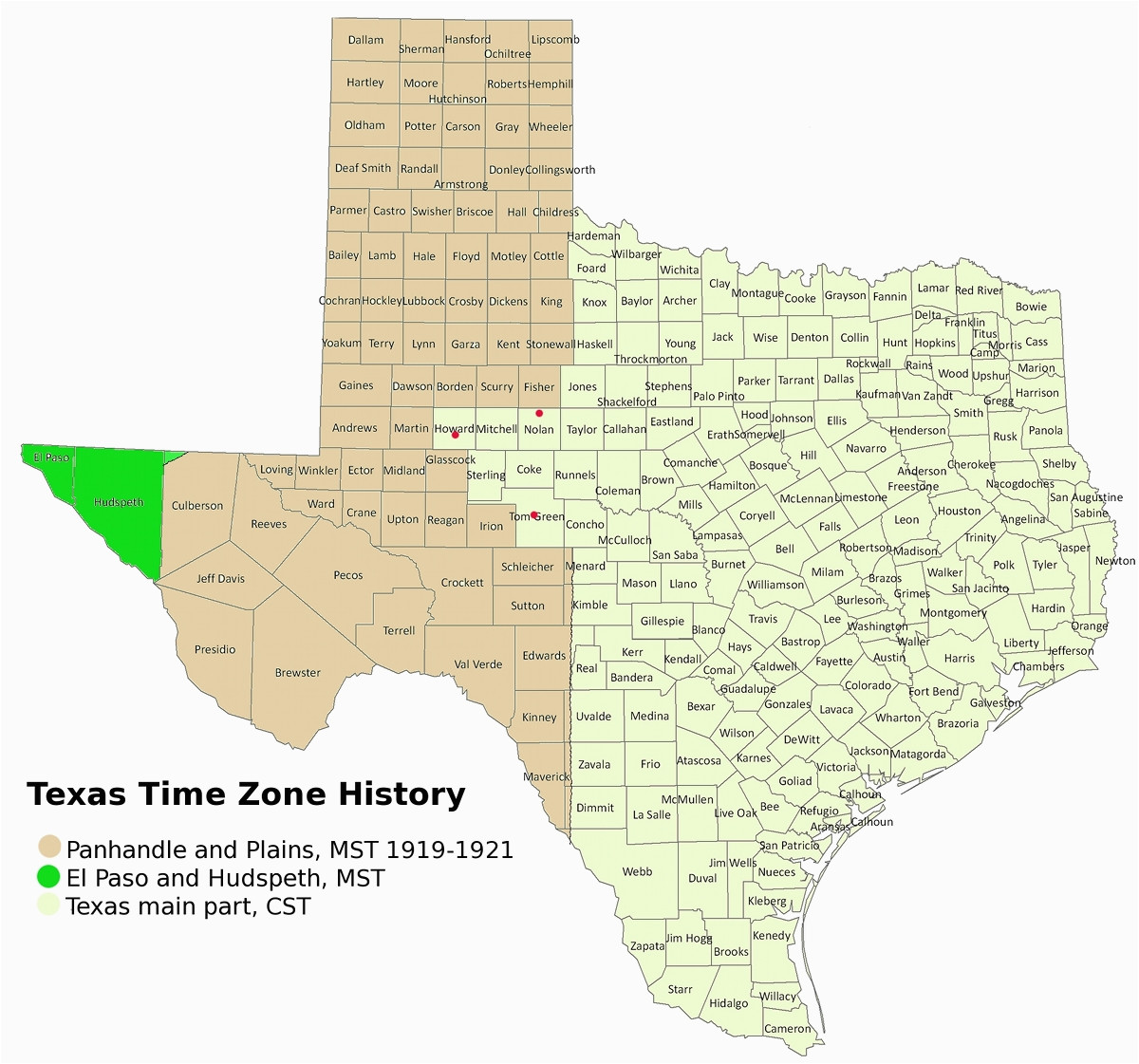texas time zones map business ideas 2013
