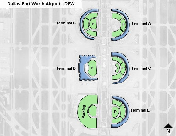 dallas fort worth dfw airport terminal map