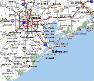 league city tx map best of galveston island maps directions