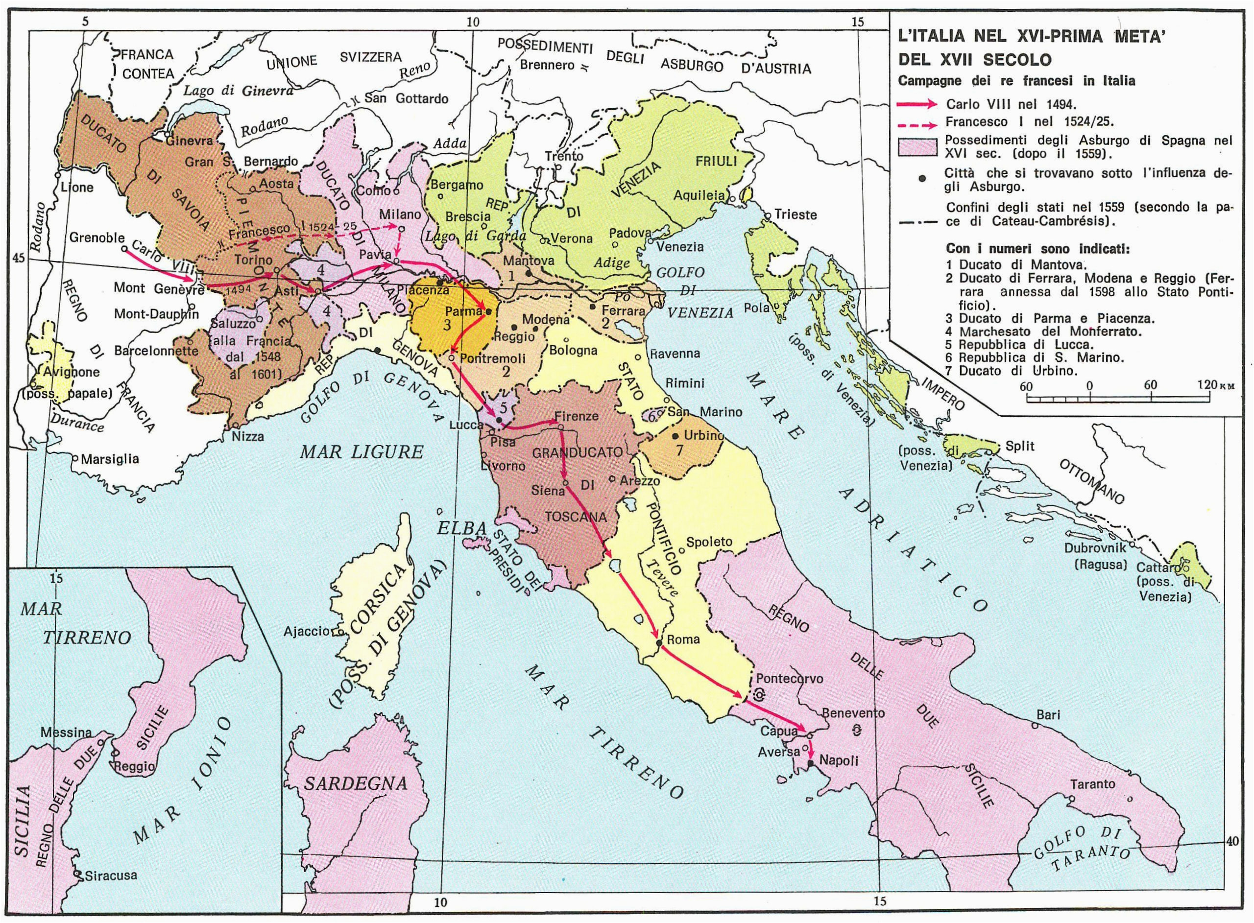 historical maps of italy