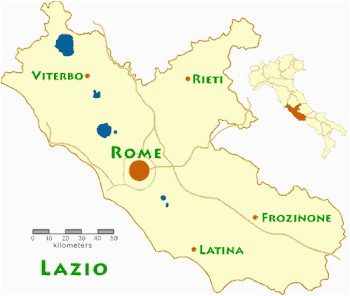 map of the italian regions