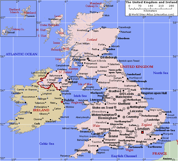 map of uk showing counties and cities map of united kingdom and