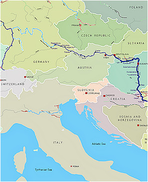 danube map danube river byzantine roman and medieval europe main