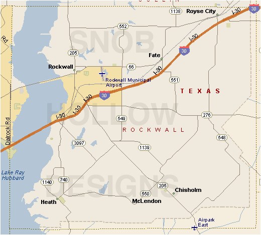 rockwall county texas color map