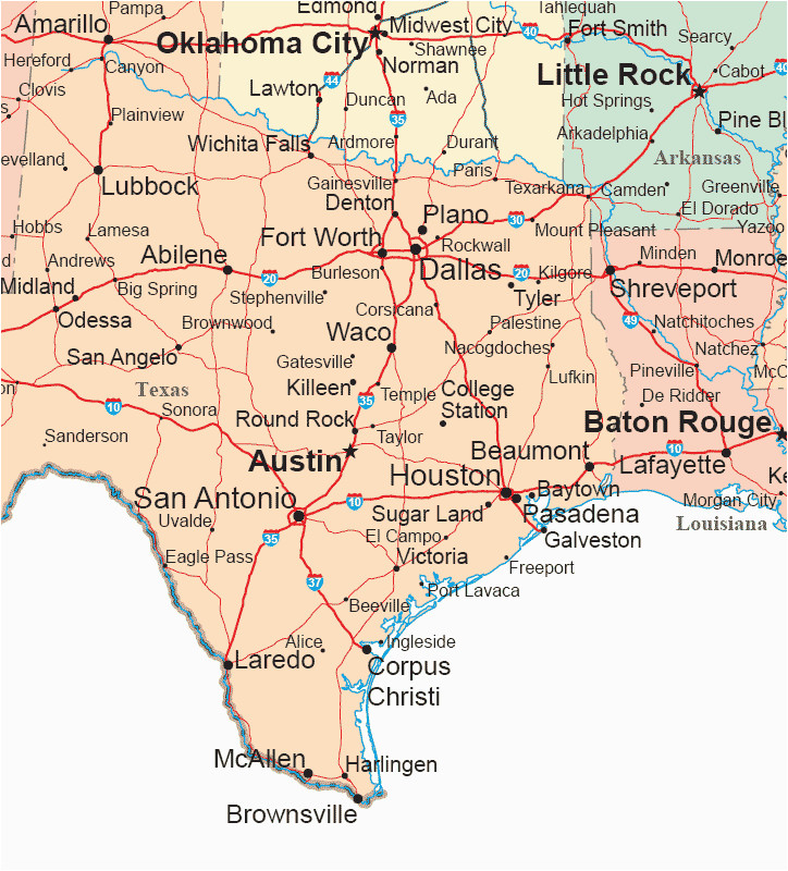 Southern Texas Wall Map Maps South Texas Cities Map Printable Maps Images