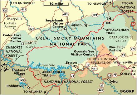 the great smoky mountains national park in nc tn blue ridge