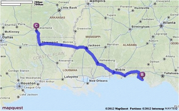 driving directions from texarkana texas to texarkana texas
