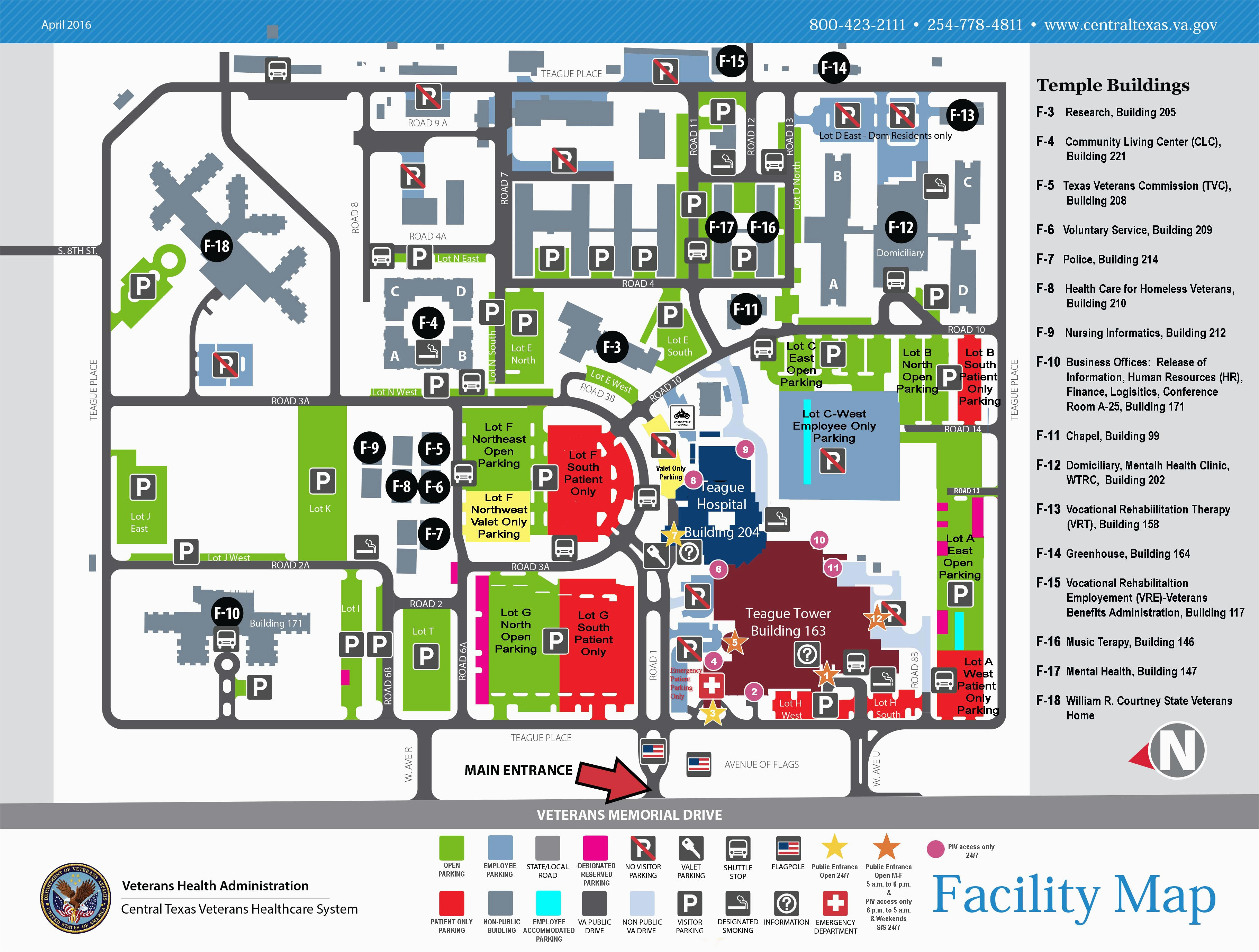 Map Of Texas Medical Center Facility Maps Central Texas Veterans Health Care System Of Map Of Texas Medical Center 