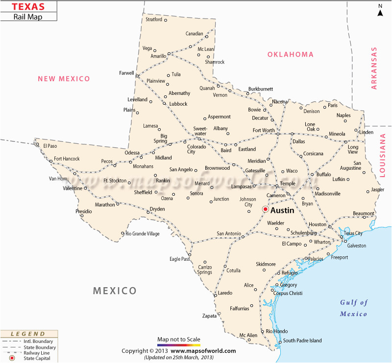 texas rail map travel map texas