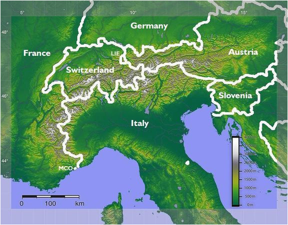 Italian Alps Map