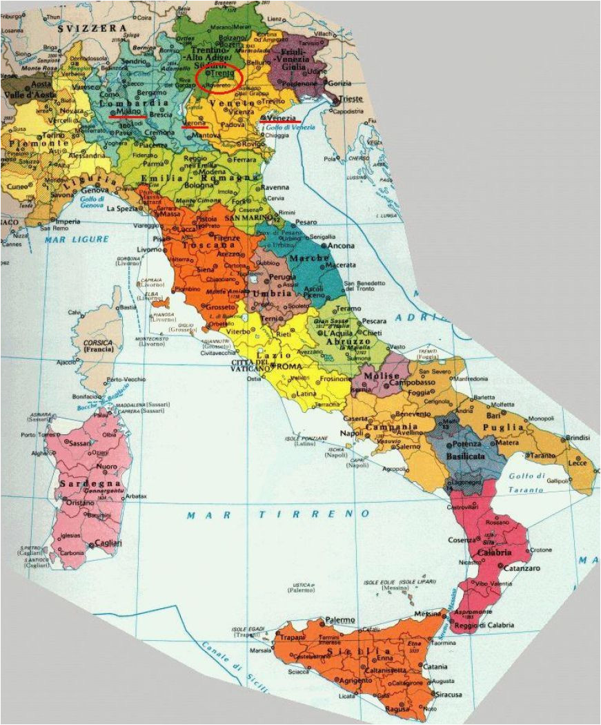 map of italy with cities and towns detailed map of italy pictures