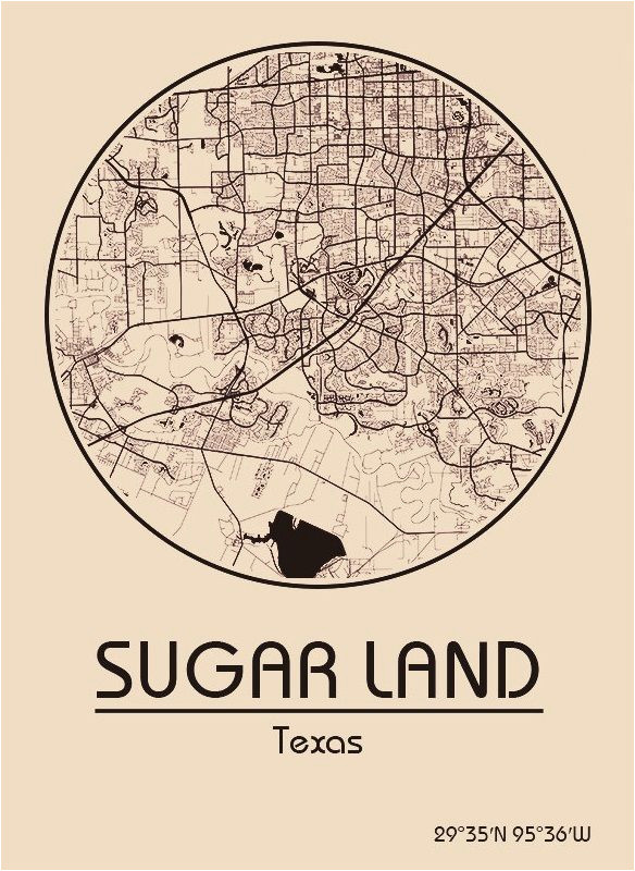 karte map sugar land texas vereinigte staaten von amerika