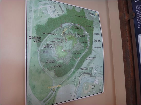 map of the fort picture of fort negley park and visitors center