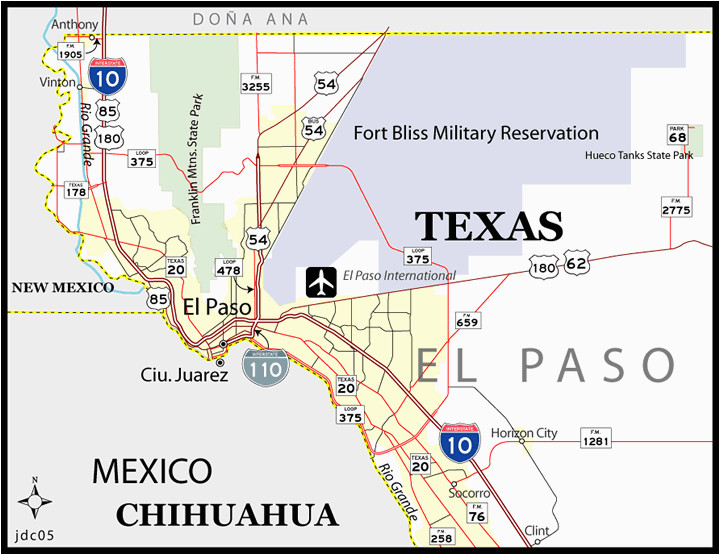 Maps El Paso Texas El Paso Map Texas Business Ideas 2013