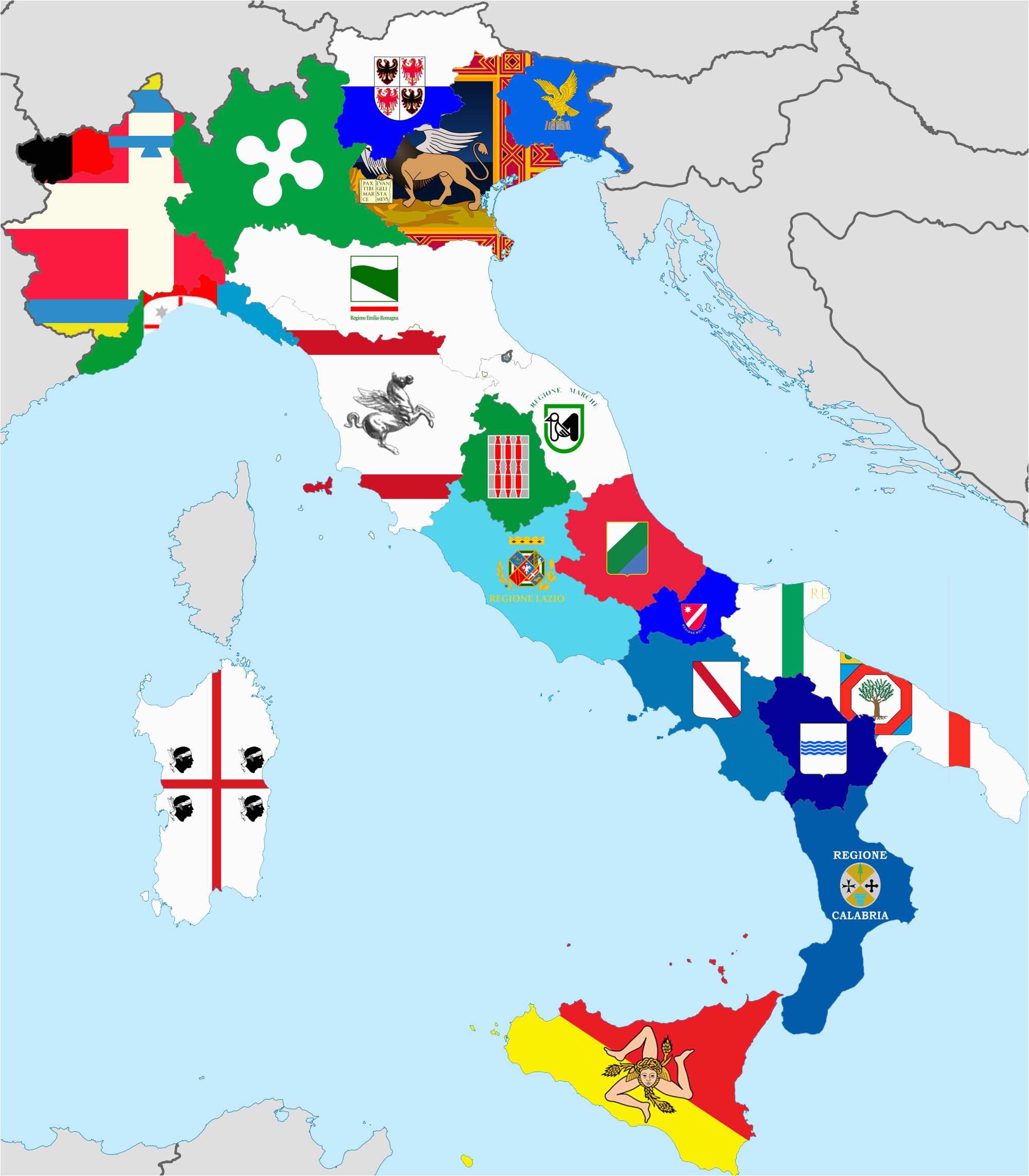 flags of italian regions vexillology