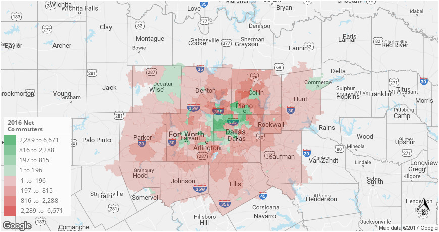 cities in 4 metro areas that are losing high skilled commuters